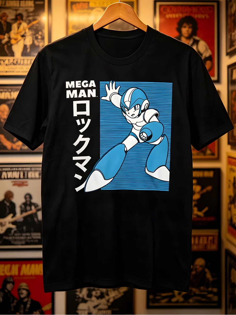 Japanese Mega Man 2025 Retro Game Fan Graphic Unisex T-Shirt
